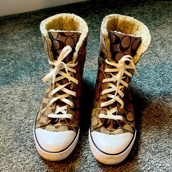 Coach Bonney Sterling high top sneakers - Picture 1 of 2